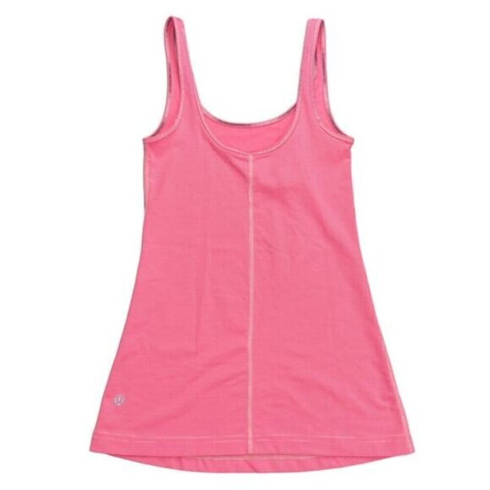 Lululemon Daily Tank Luon Womens Size 4 Wee Stripe Dune Flash - Picture 8 of 10